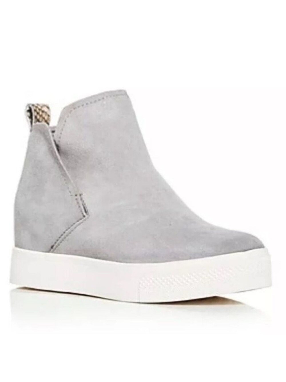 Dolce Vita Suede Snakeskin Pull On Platform Booties